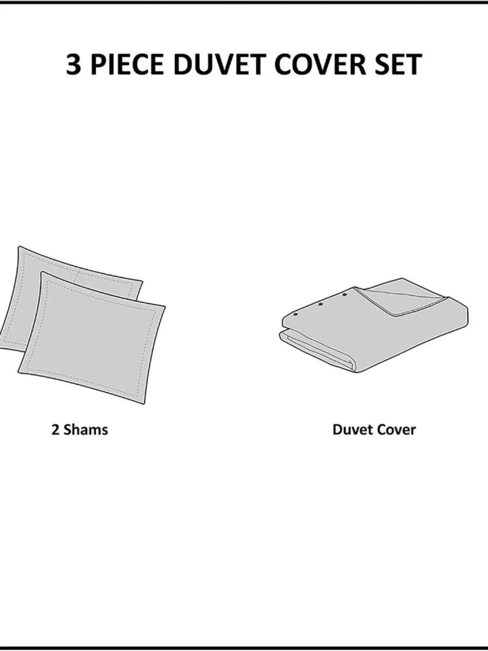 Comforter Cover Bedding, Shams, Full/Queen(92